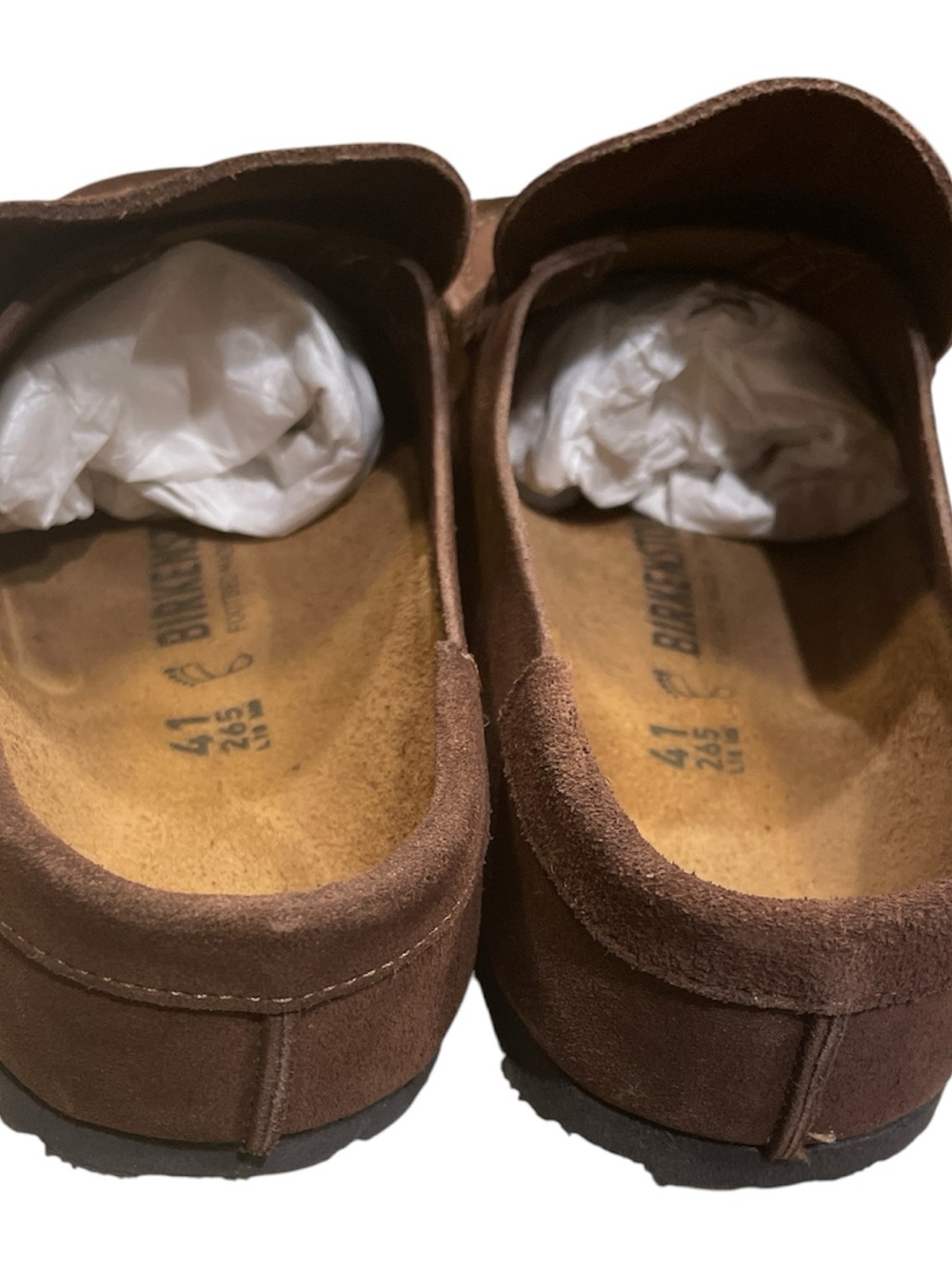 Birkenstock Women's Naples Wrapped Suede Leather Clogs ( with box) - Picture 6 of 6